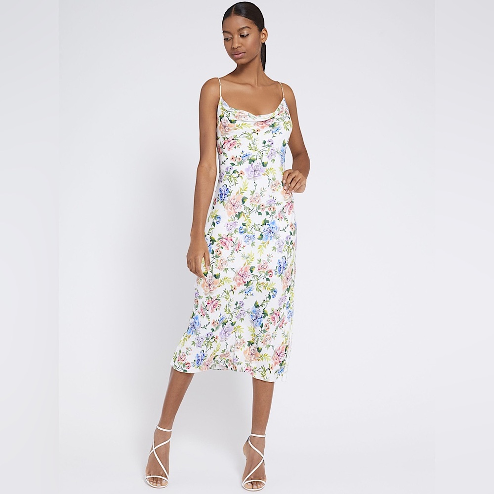 Alice + Olivia Harmony Floral Midi Dress, Size 4
